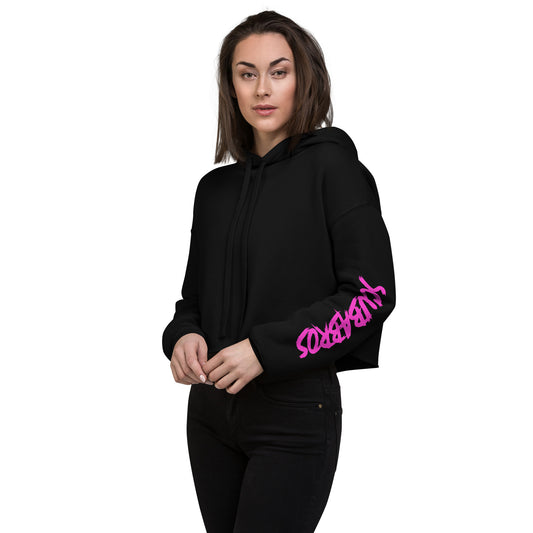 BRO-Palms 2 Tone Crop Hoodie