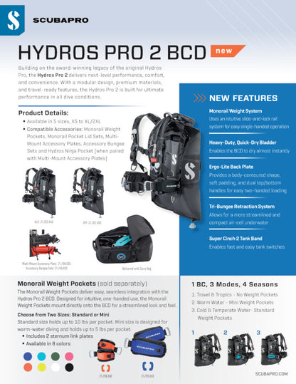 HYDROS PRO 2 BCD W/AIR2 (PRE-ORDER ONLY)