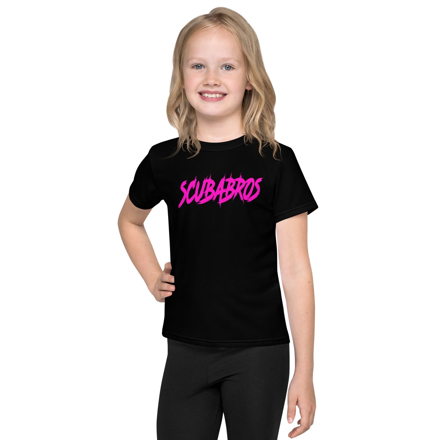 Unisex - Kids crew neck SCUBABROS 80s Wave t-shirt