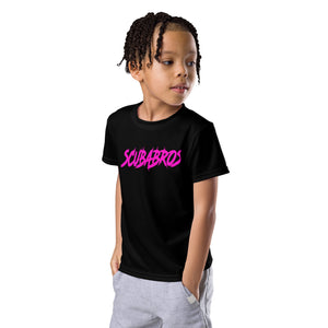 Unisex - Kids crew neck SCUBABROS 80s Wave t-shirt