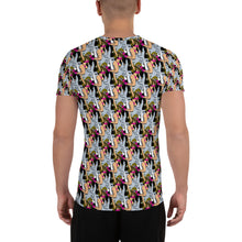 Load image into Gallery viewer, All-Over Shark Rider Athletic T-shirt