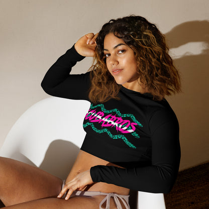 BIG LOGO Recycled long-sleeve crop top RASHIE