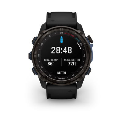 Descent™ Mk3i – 43 mm Carbon Gray DLC Titanium with Black Silicone BandDescent™