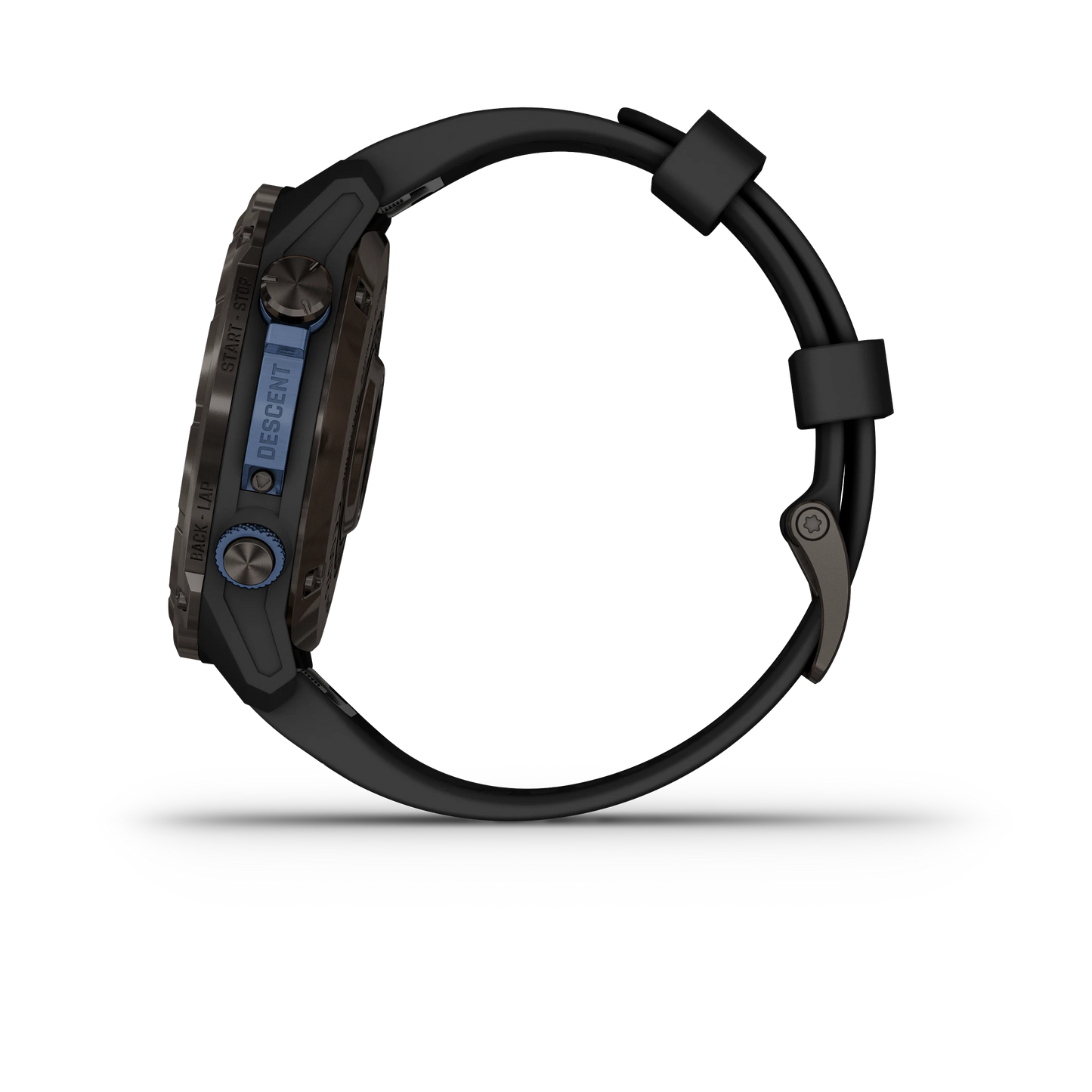 Descent™ Mk3i – 43 mm Carbon Gray DLC Titanium with Black Silicone BandDescent™