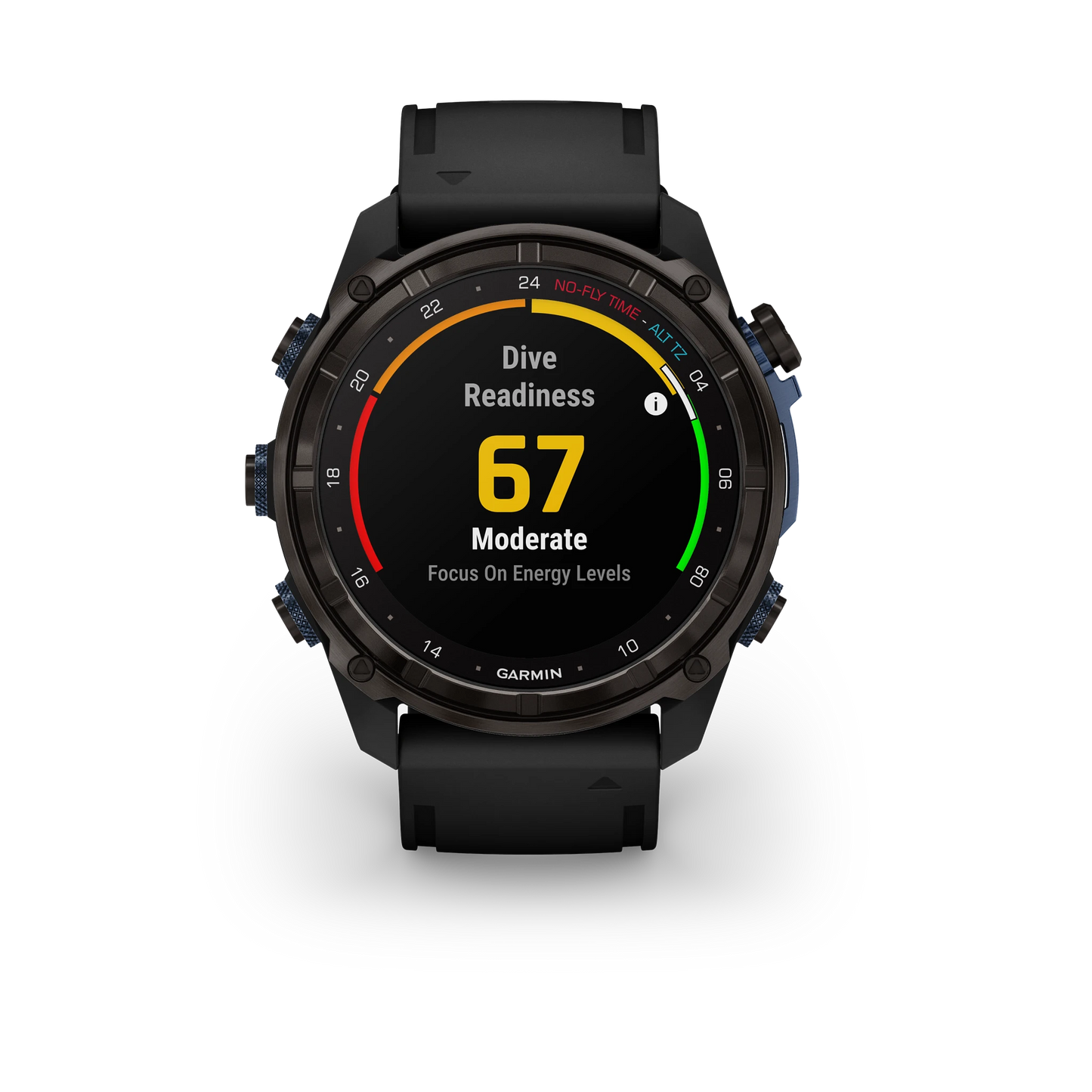 Descent™ Mk3i – 43 mm Carbon Gray DLC Titanium with Black Silicone BandDescent™