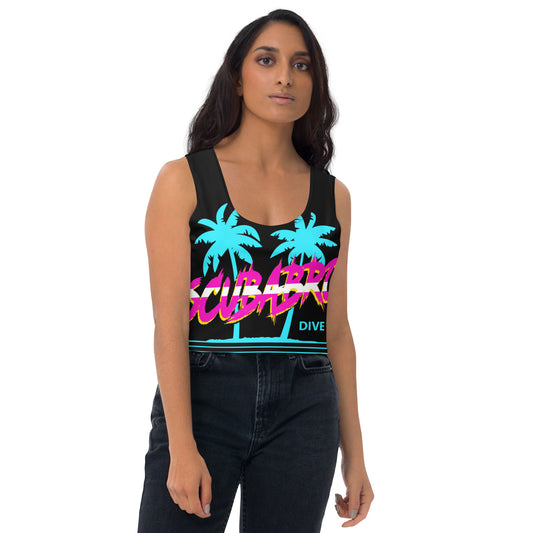 Bro-Palms Black Crop Top