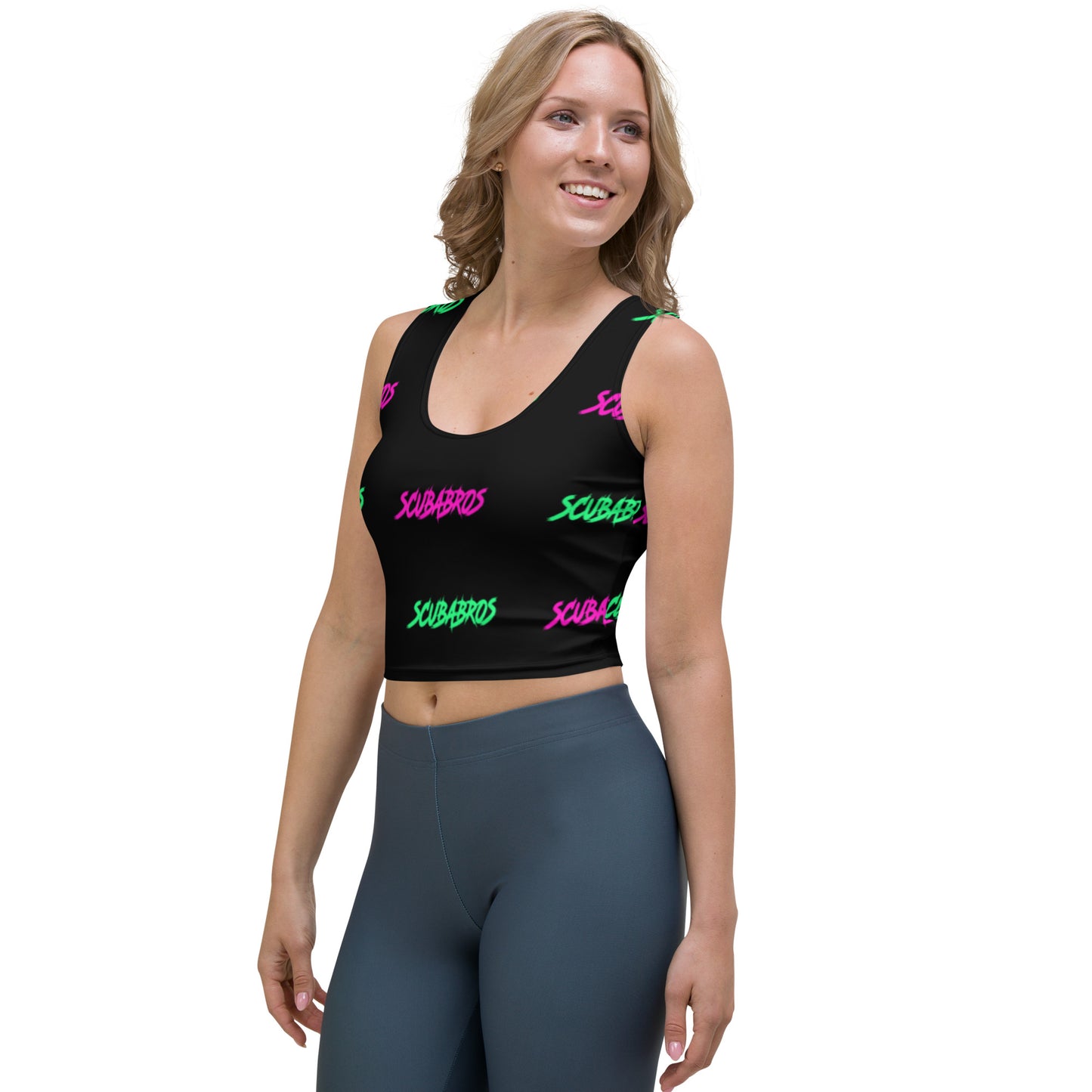 Neon Army Crop Top