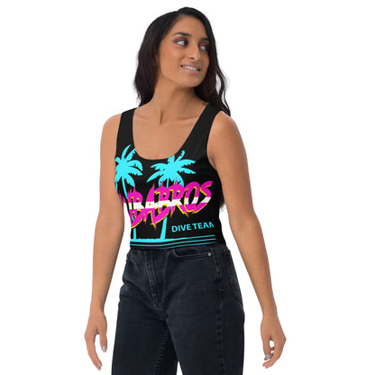 Bro-Palms Black Crop Top