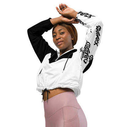 Women’s cropped windbreaker BW Fitness Coat