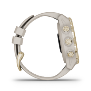 Descent™ Mk2S, Light Gold with Light Sand Silicone Band