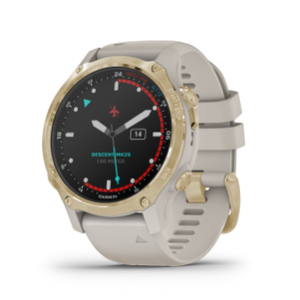 Descent™ Mk2S, Light Gold with Light Sand Silicone Band