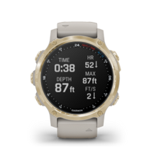 Load image into Gallery viewer, Descent™ Mk2S, Light Gold with Light Sand Silicone Band