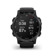 Load image into Gallery viewer, Descent™ Mk2S, Carbon Gray DLC with Black Silicone Band