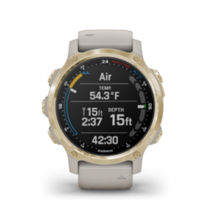 Descent™ Mk2S, Light Gold with Light Sand Silicone Band
