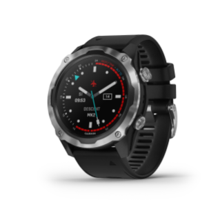 Descent™ Mk2, Stainless Steel with Black Band