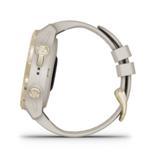 Descent™ Mk2S, Light Gold with Light Sand Silicone Band